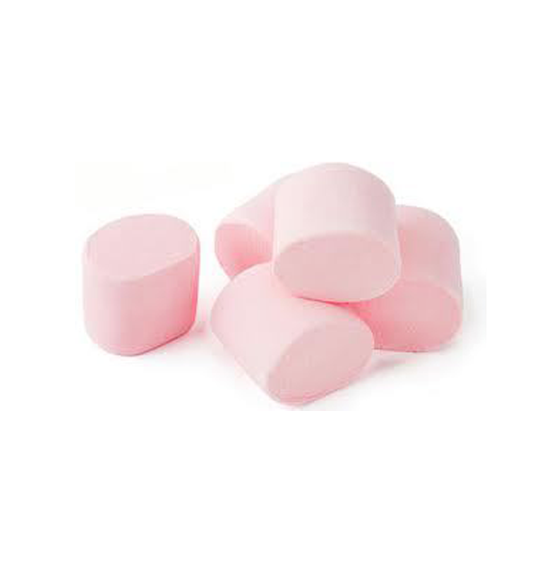 Marshmallows on pink pastel b