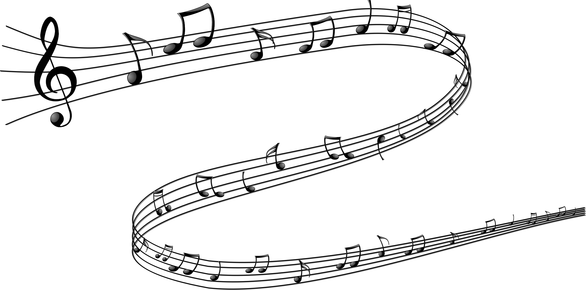 2400X1188 U003E Musical Notes Wallpapers - Musical Notes Symbols, Transparent background PNG HD thumbnail