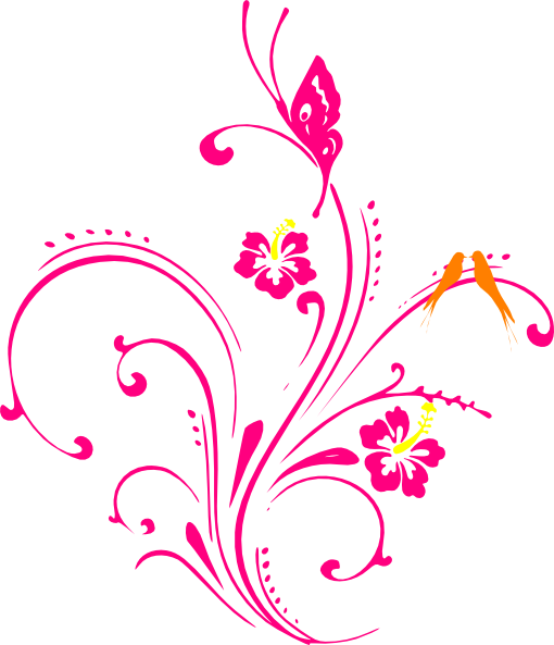 Png Hd Of Butterflies And Flowers - Clipart Flowers And Butterflies Png 2, Transparent background PNG HD thumbnail