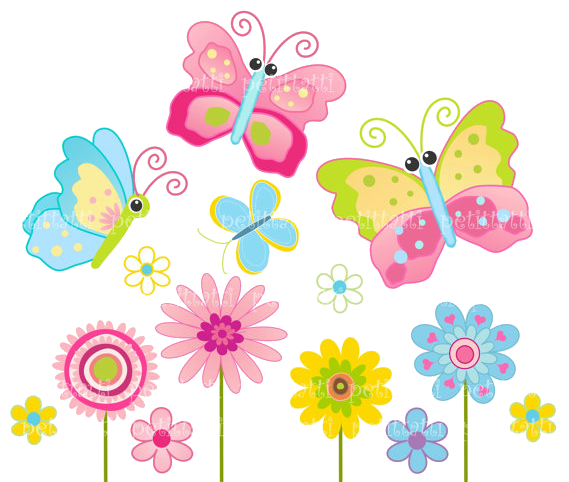 Png Hd Of Butterflies And Flowers - Cute Butterflies Transparent Png, Transparent background PNG HD thumbnail