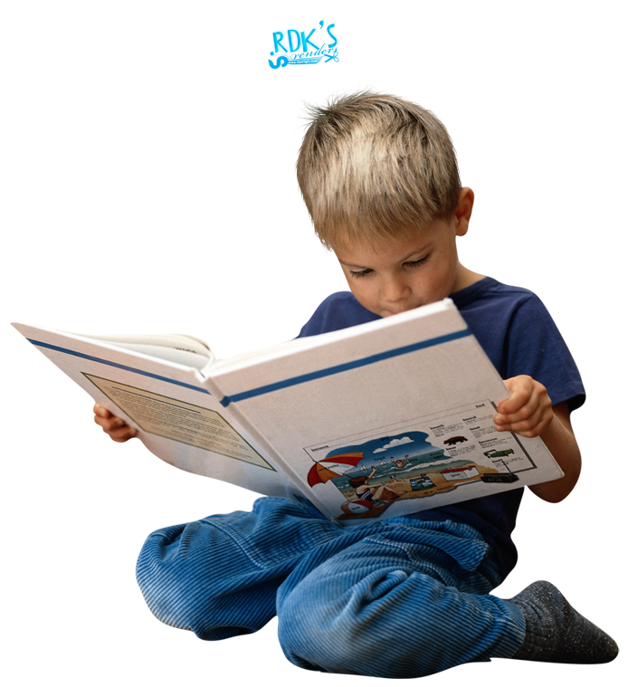 Little Kids Reading (PNG) - P