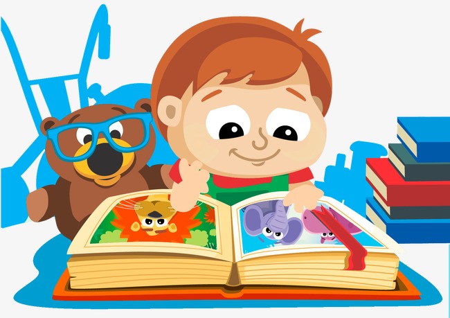 Vector Boy Reading, Hd, Vector, Illustration Free Png And Vector - Of Students Reading, Transparent background PNG HD thumbnail