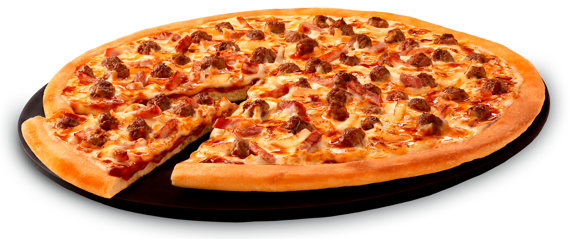 Bacon Pizza, Pizza, Round, Fo