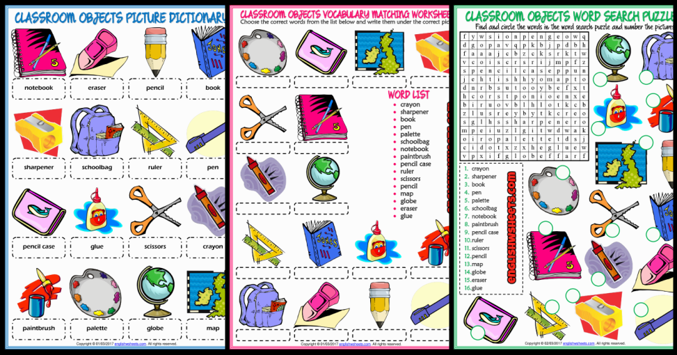 Singular - Classroom Objects 