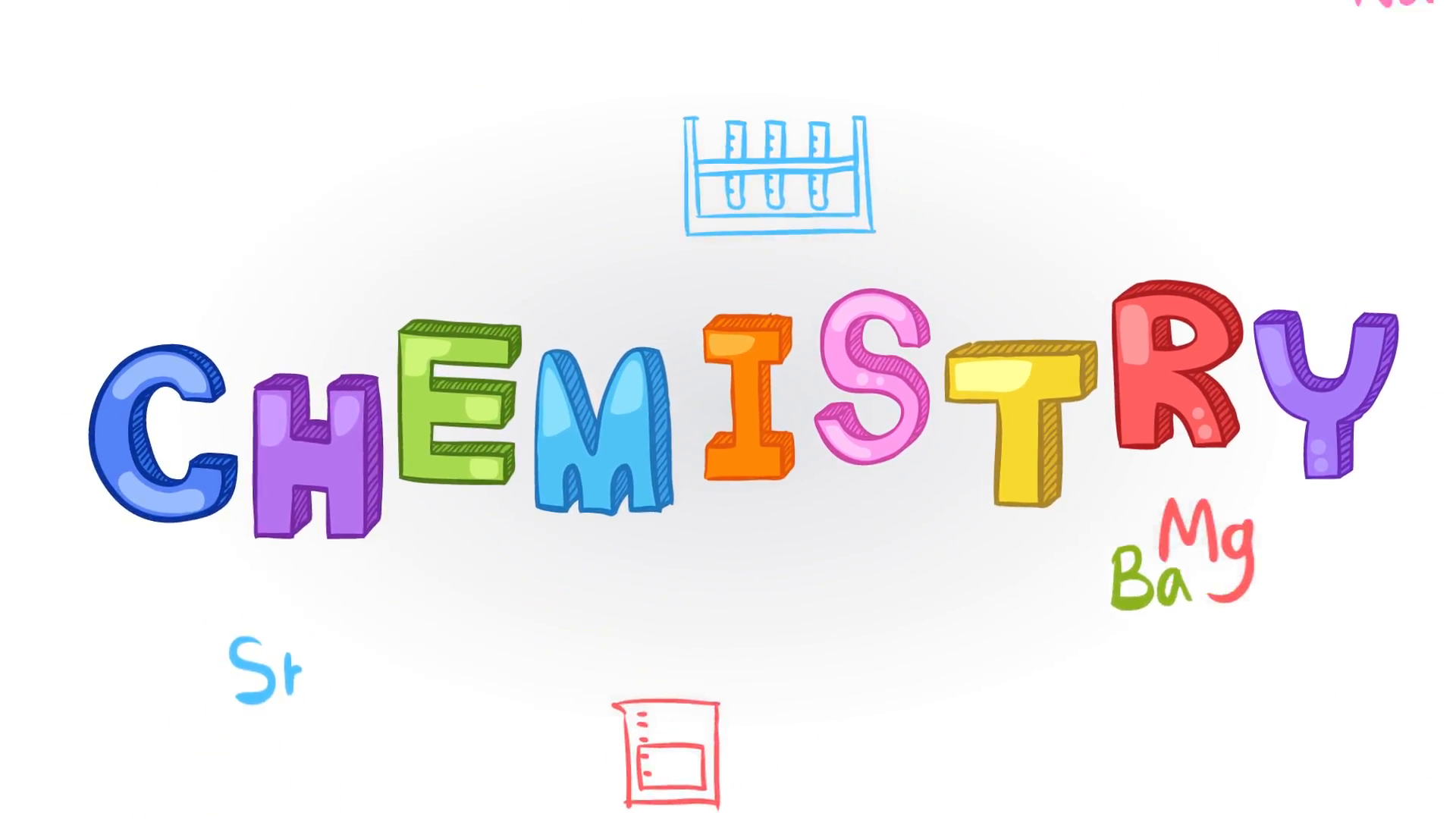 Animation Of Chemistry Subject With Chemical Laboratory Tool Icon Moving In Doodle Handwriting Used For Education - School Subjects, Transparent background PNG HD thumbnail