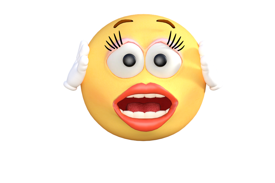 Shock surprised emoji emotico
