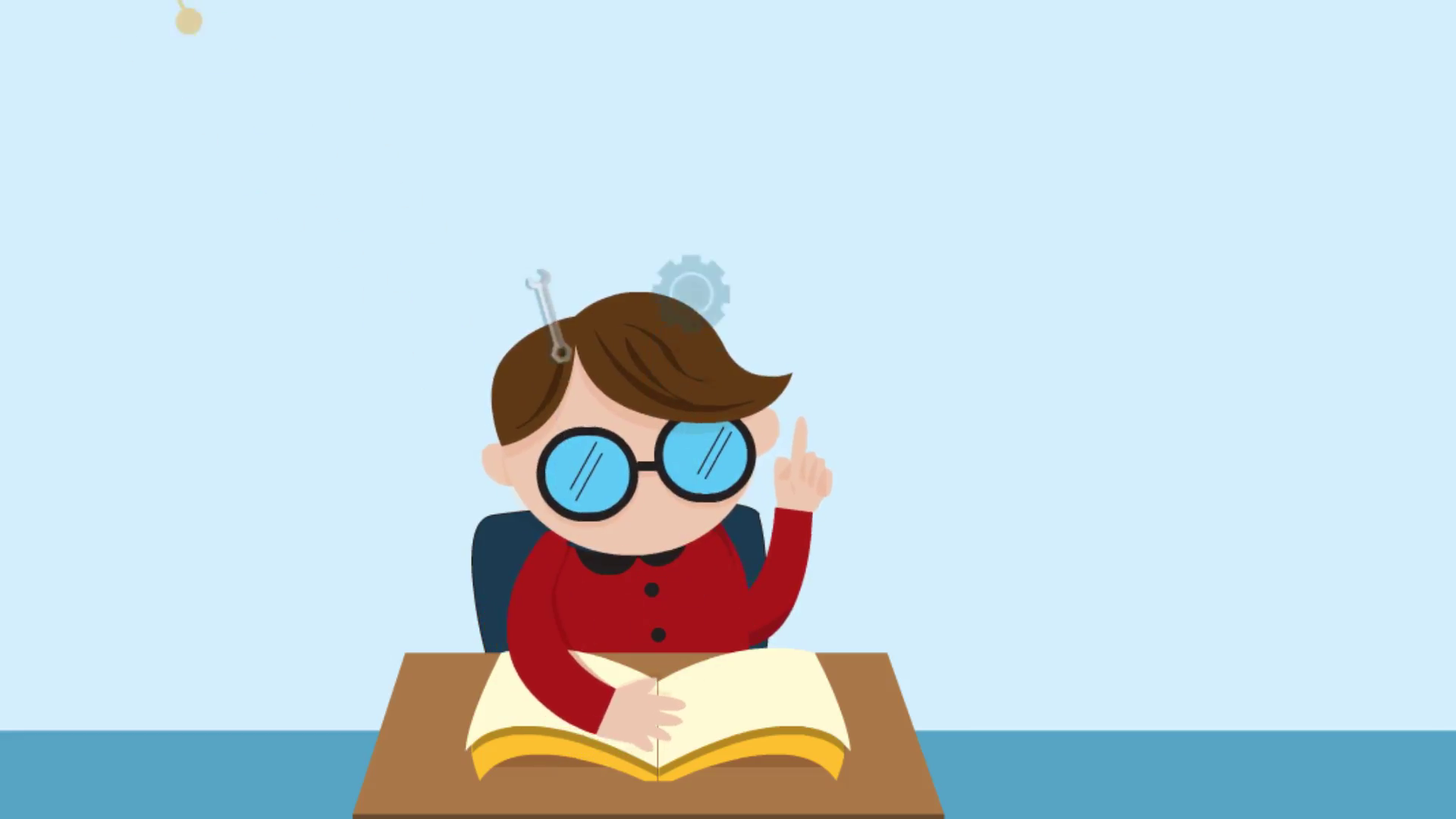 Cartoon Animation Of A Boy Child Student Is Reading Education Book On His Desk With Science Maths Chemistry Biology Engineering Physics And Other Creative Hdpng.com  - Student Reading, Transparent background PNG HD thumbnail