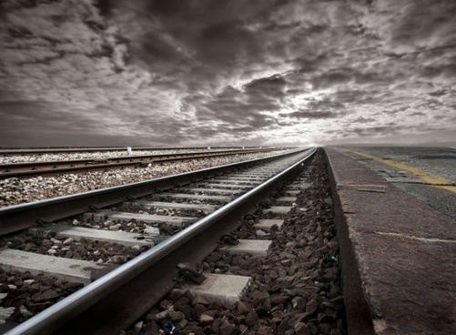 Railway 03 Hd Picture - Train Tracks, Transparent background PNG HD thumbnail