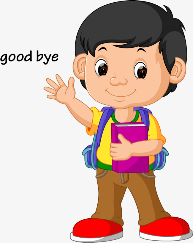 Png Hd Waving Goodbye - Vector Kids Wave Goodbye, Cartoon Vector Illustration, The Little Boy Waved, Goodbye Png, Transparent background PNG HD thumbnail