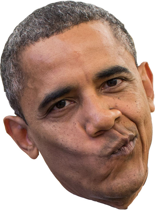Download Png Image   Obama - Head, Transparent background PNG HD thumbnail