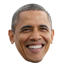 Obama Head.png - Head, Transparent background PNG HD thumbnail