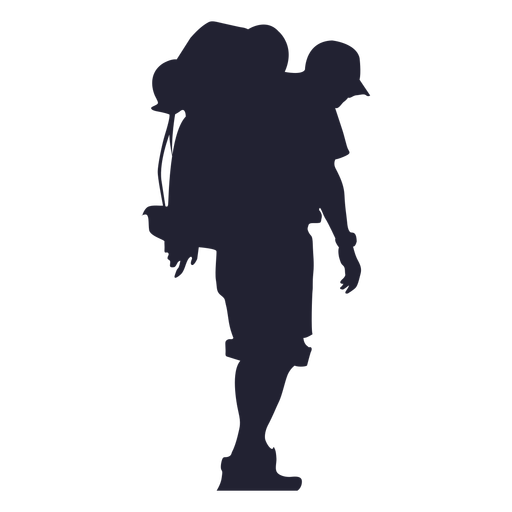 Outdoor Hiking Silhouette Png - Hiking, Transparent background PNG HD thumbnail