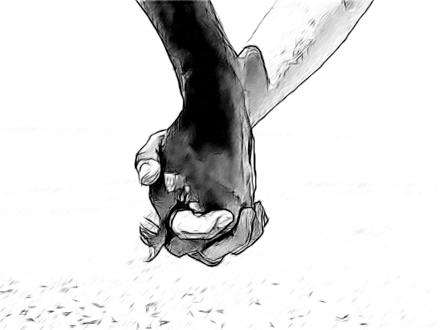 She Smiled At Him - Holding Hands, Transparent background PNG HD thumbnail