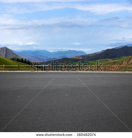 Road And Mountain Background - Horizontal Road, Transparent background PNG HD thumbnail