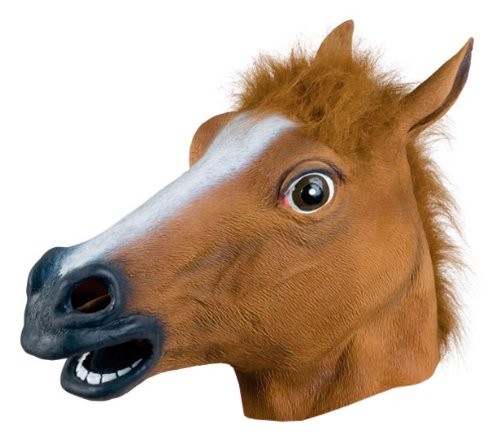 Head Mask - Rubber Horse Head