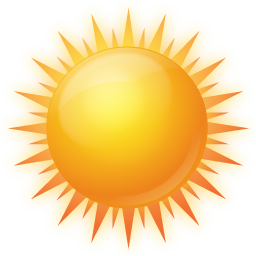 Sun Icon - Hot Sun, Transparent background PNG HD thumbnail