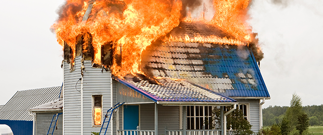 Fire Damage Restoration And Smoke Damage Restoration - House On Fire, Transparent background PNG HD thumbnail