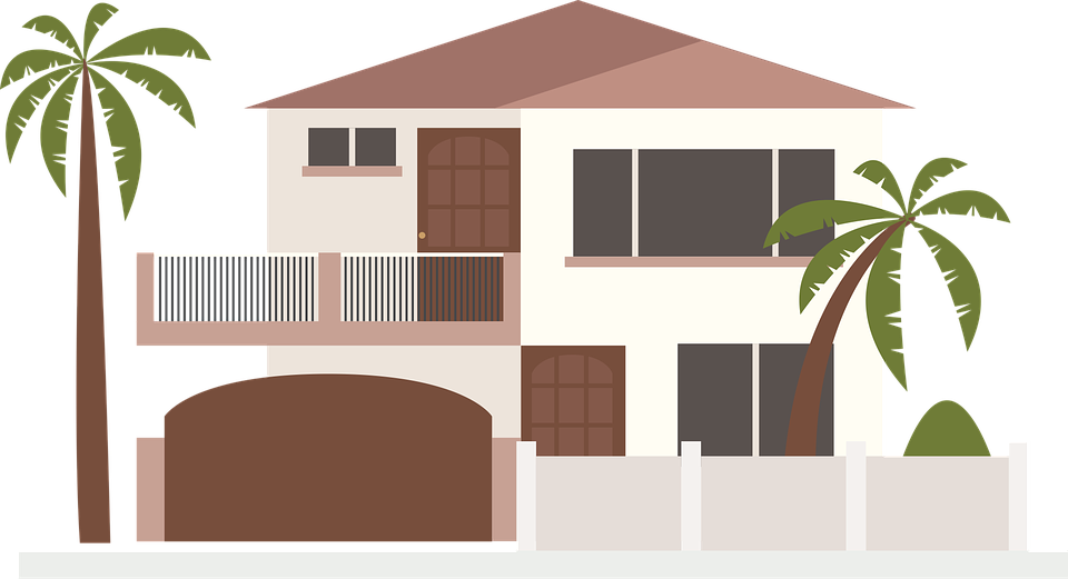 Huis, Clip Art, Moderne, Palmbomen, Home, Design, Icon - Huis, Transparent background PNG HD thumbnail