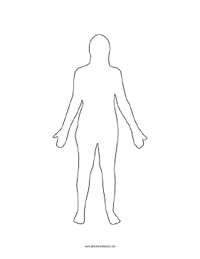 Png Human Body Outline Hdpng.com 281 - Human Body Outline, Transparent background PNG HD thumbnail