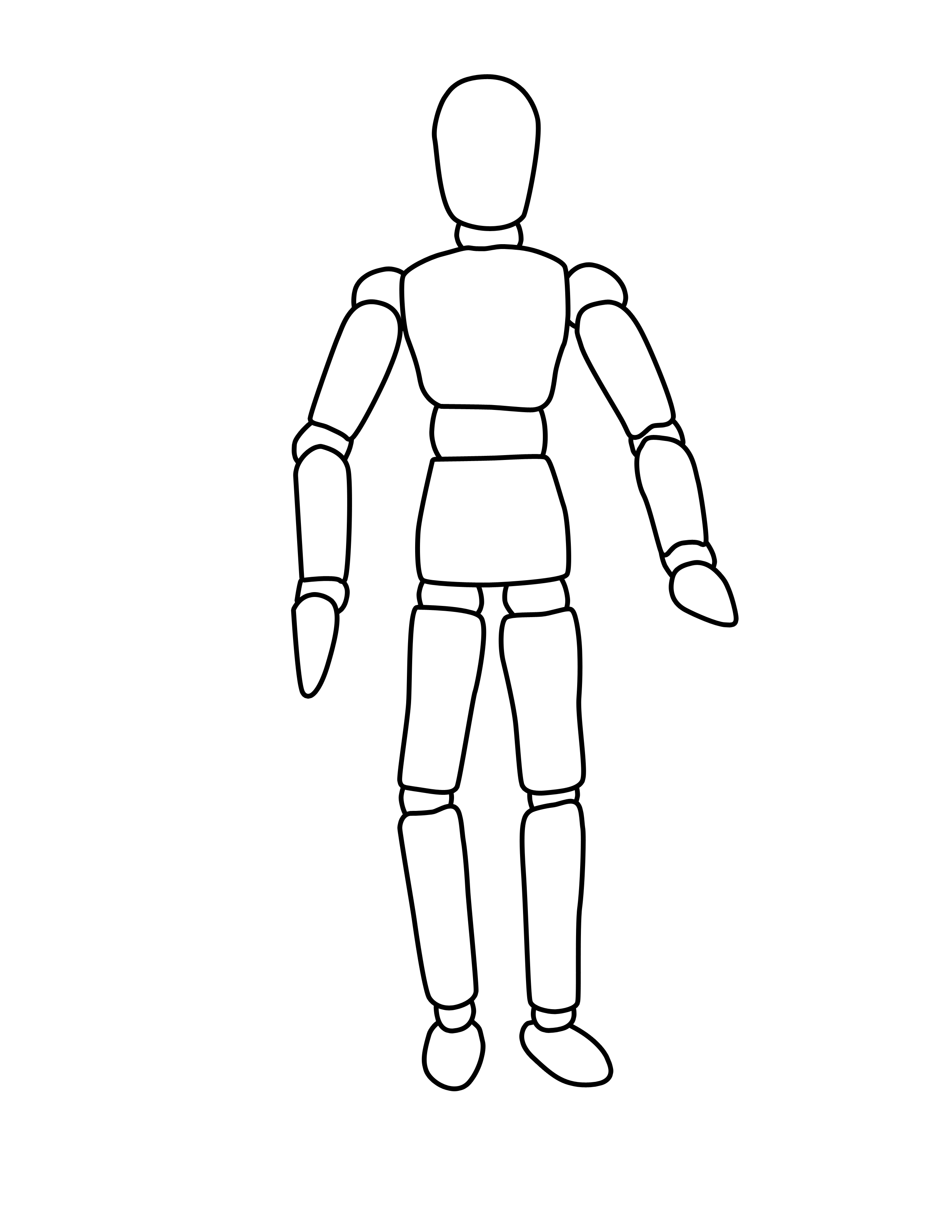 Body Outline #1660381 - Human Body Outline, Transparent background PNG HD thumbnail