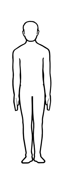 Png Human Body Outline - Body Outline Cliparts #2473421, Transparent background PNG HD thumbnail