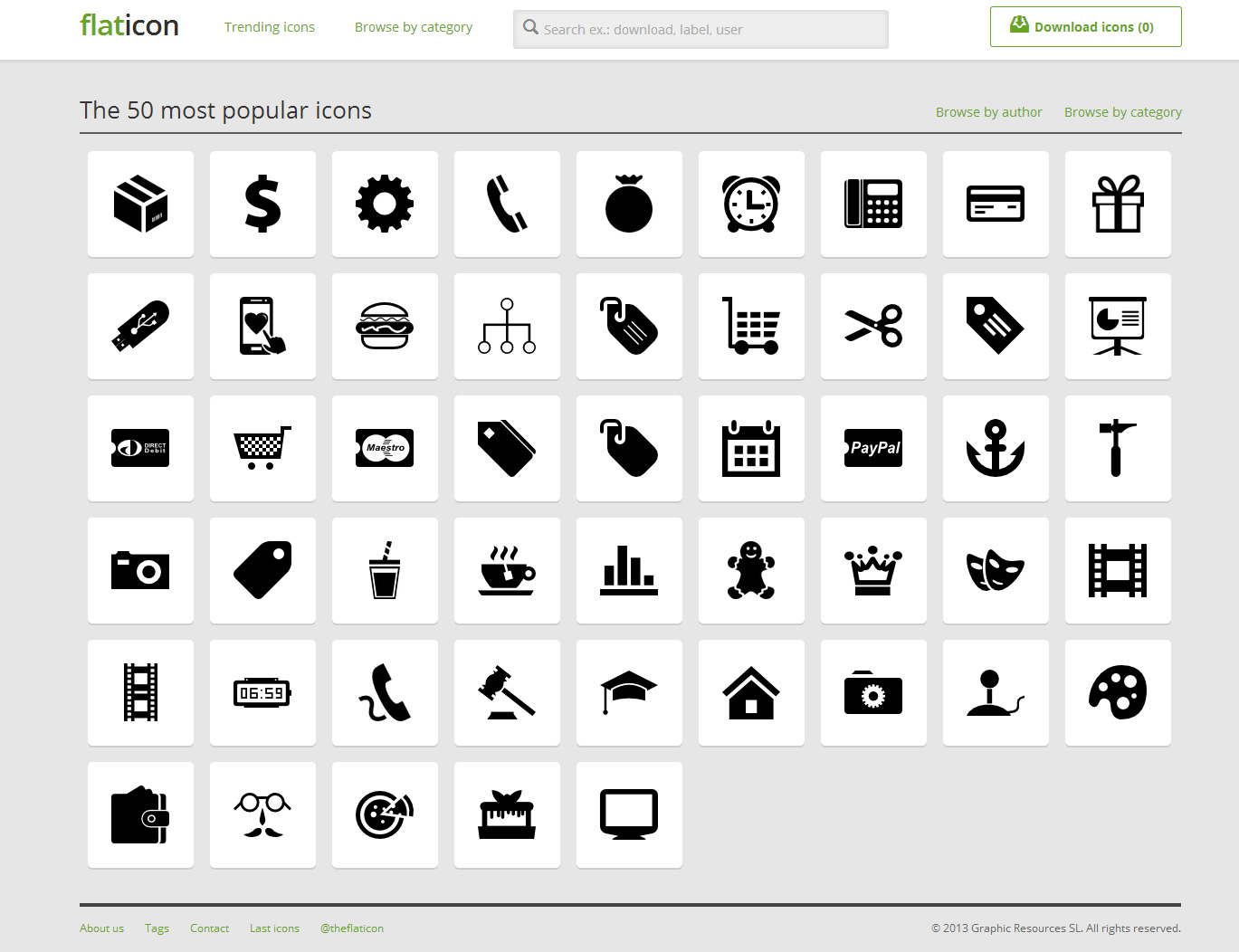 100  free custom icons in PSD