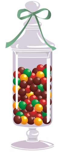 Afternoon Sweets Clip Art - Jar Of Sweets, Transparent background PNG HD thumbnail