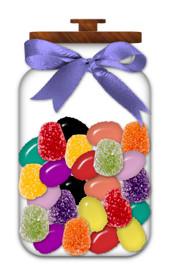 Clip Art - Jar Of Sweets, Transparent background PNG HD thumbnail