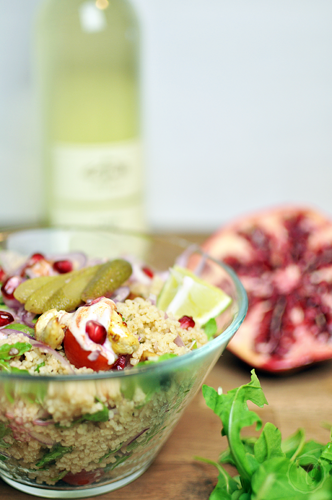 Gesunde Jause: Couscous Salat Mit Granatapfel Und Harissa Joghurt - Jause, Transparent background PNG HD thumbnail