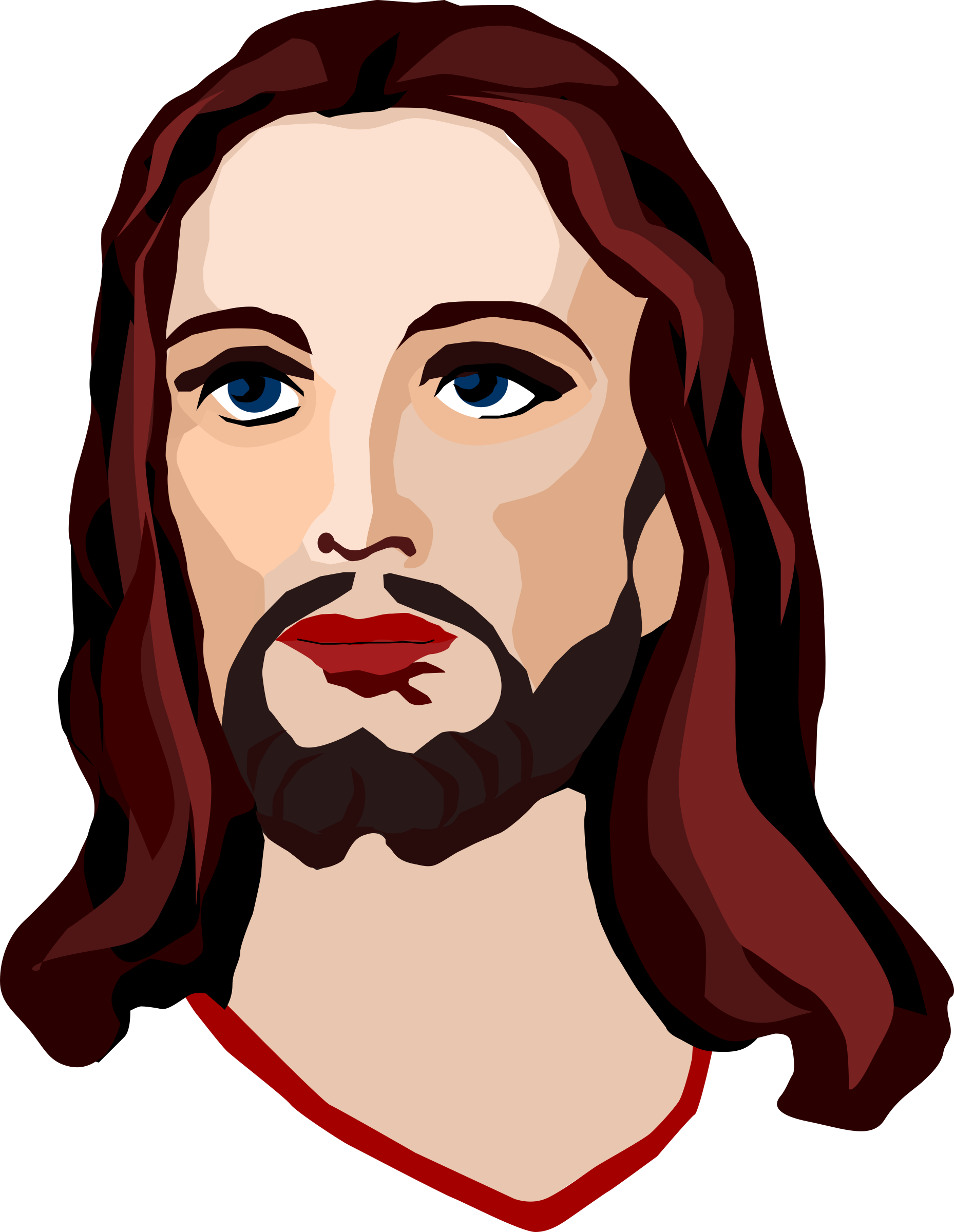 Jesus Christ Png - Jesus Face, Transparent background PNG HD thumbnail