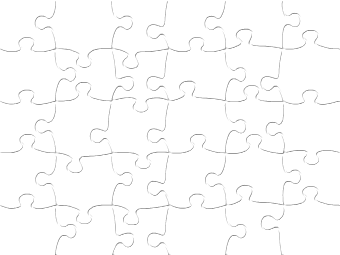 White Jigsaw Puzzle Piece Cli