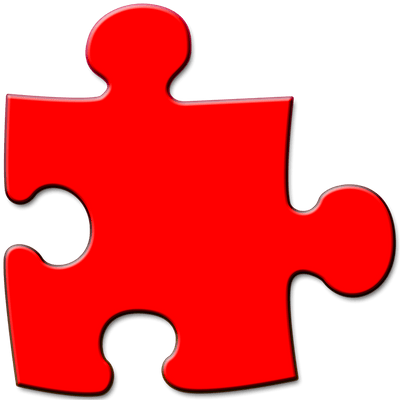 Red Puzzle Piece - Jigsaw Puzzle Pieces, Transparent background PNG HD thumbnail