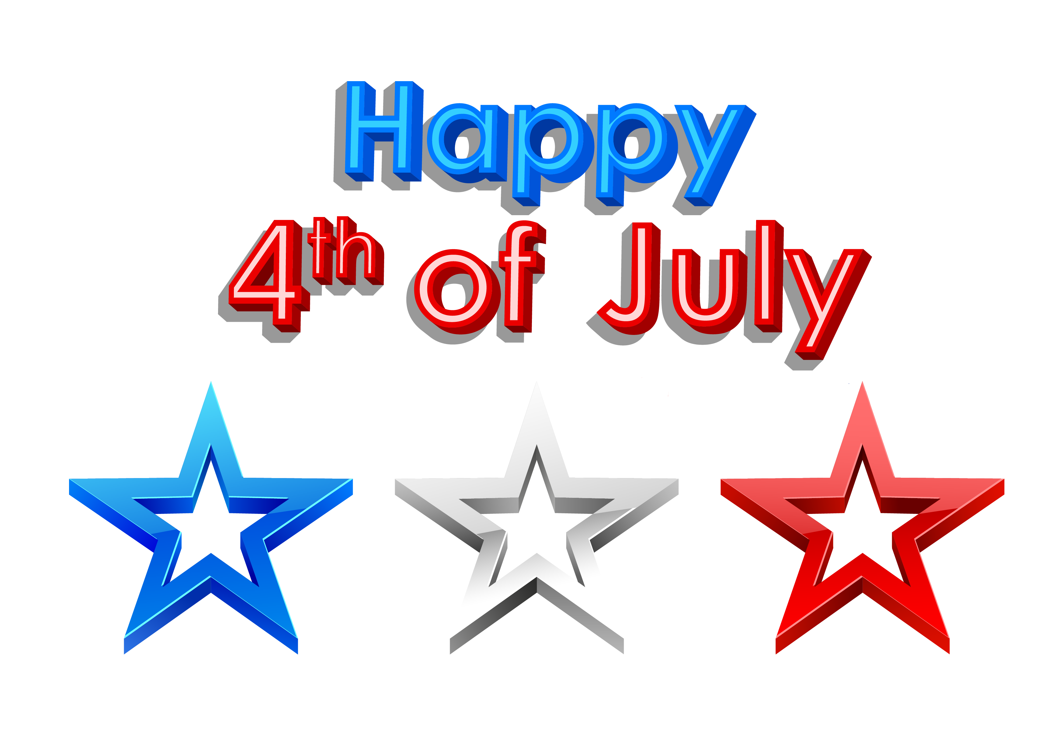 Happy 4Th Of July Png Clipart Picture - July, Transparent background PNG HD thumbnail
