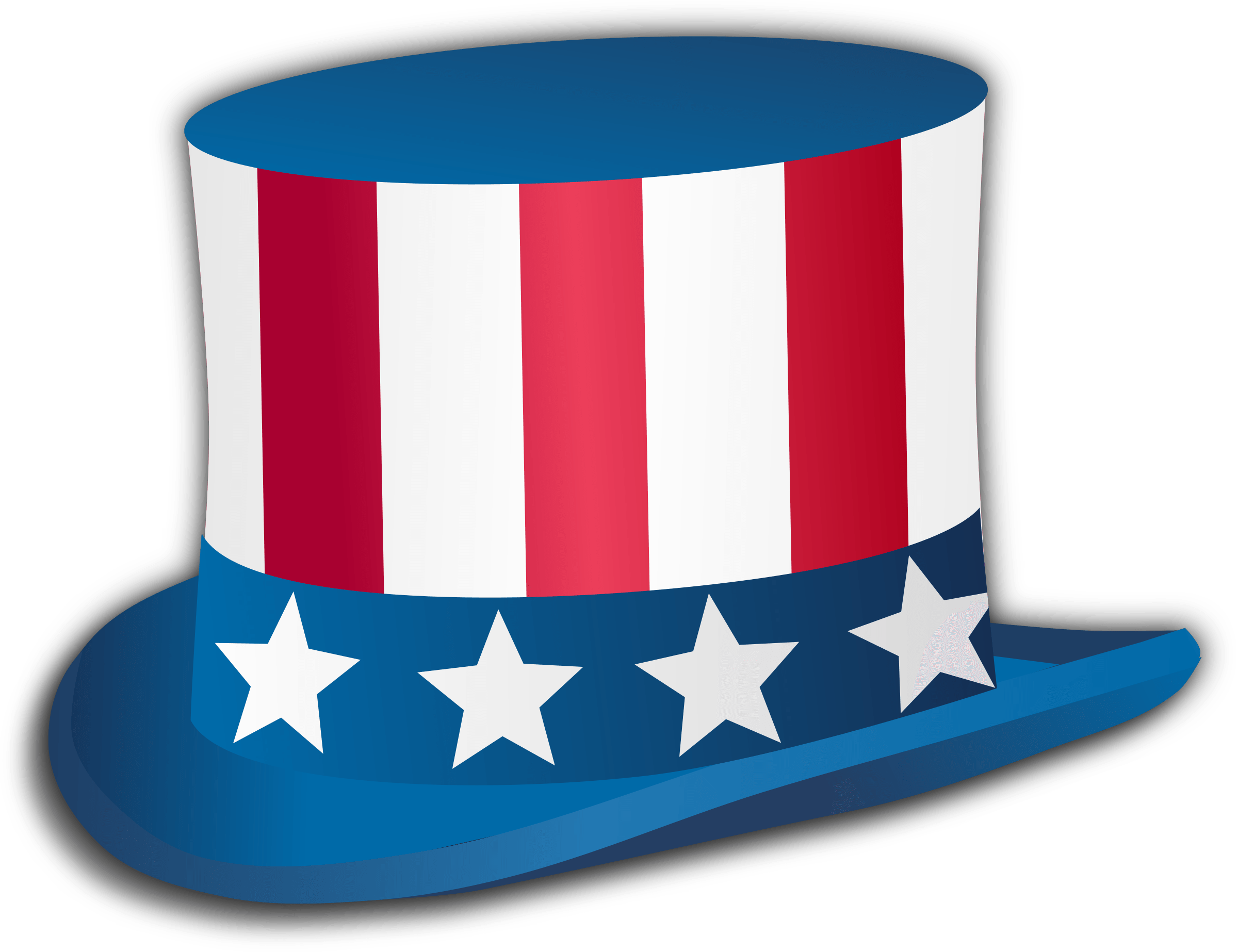 Happy Fourth Of July Top Hat - July, Transparent background PNG HD thumbnail