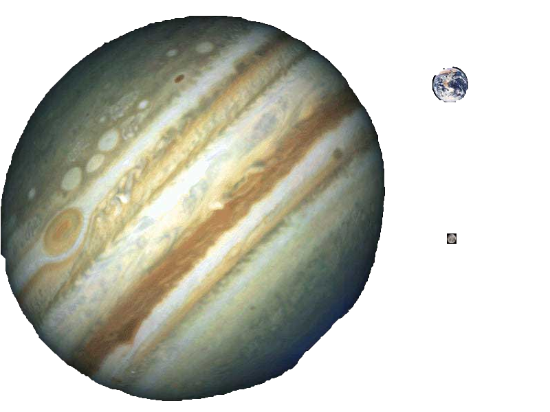 File:jupiter,tierra,,luna A Escala.png - Jupiter, Transparent background PNG HD thumbnail