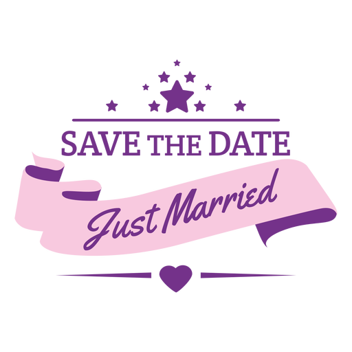 Just Married Wedding Badge Png - Just Married, Transparent background PNG HD thumbnail
