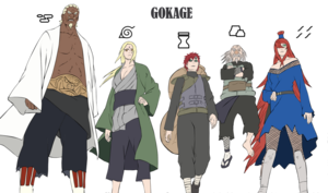 Five Kage Summit.png - Kage, Transparent background PNG HD thumbnail