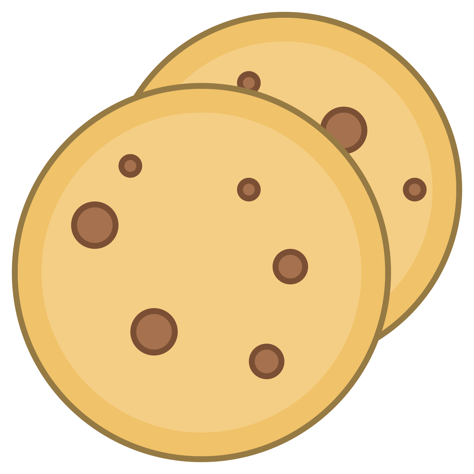 It Is An Image Of Two Overlapping Cookies. The Cookie In The Foreground Is A. Png 64 Px - Kekse, Transparent background PNG HD thumbnail