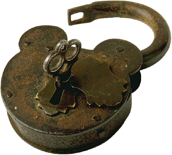Antique Lock With Key By Eveyd Hdpng.com  - Keys And Locks, Transparent background PNG HD thumbnail