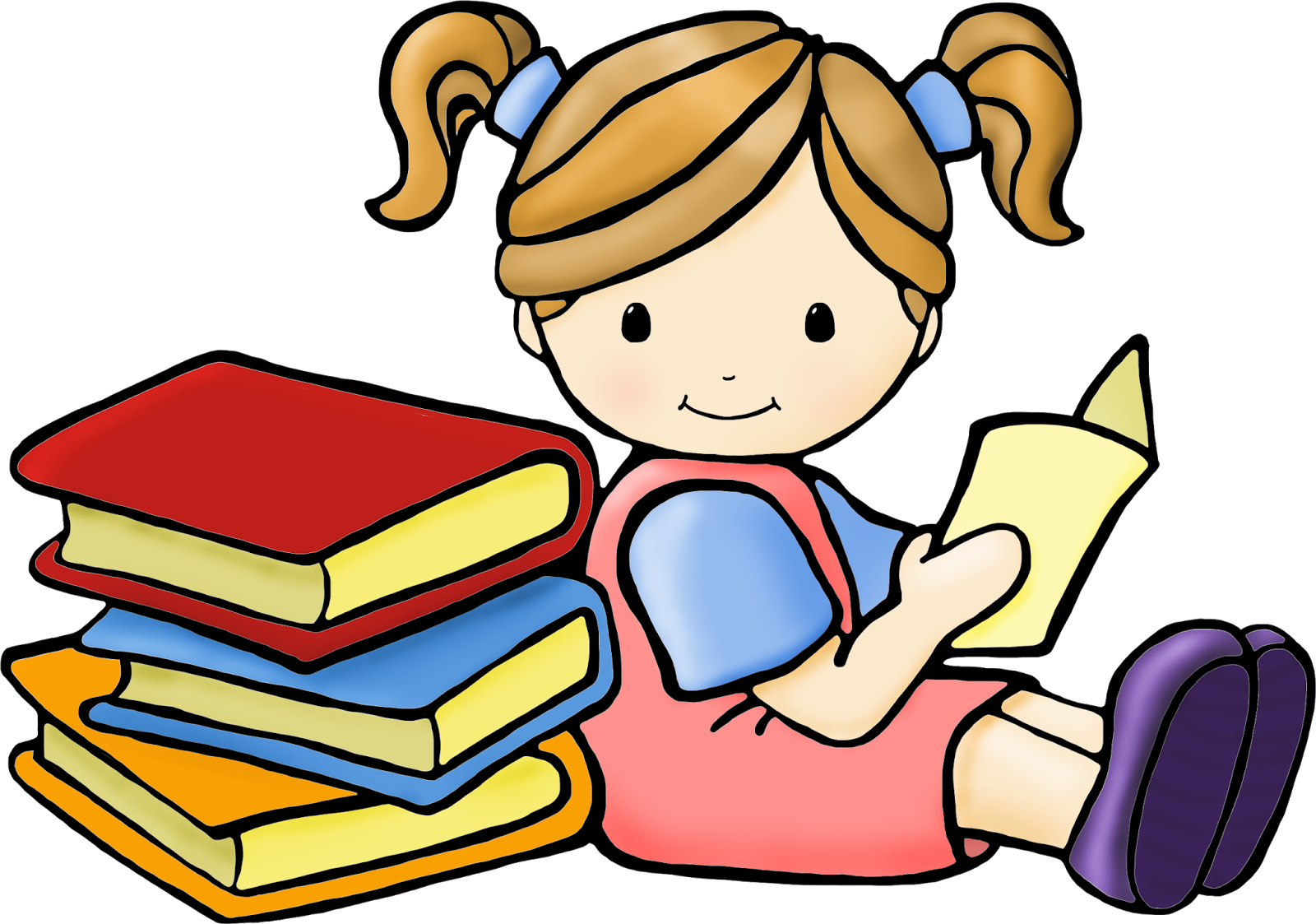 Pin Book Clipart Kid Book #9 - Kid Writing, Transparent background PNG HD thumbnail