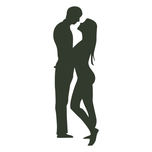 Couple Kissing Silhouette Sexy Png - Kissing Couple, Transparent background PNG HD thumbnail