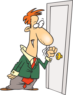 A Man Knocking On A Door - Knock, Transparent background PNG HD thumbnail