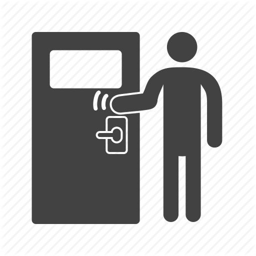 Business Delivery Door Knock Knocking Work Working Icon - Knock, Transparent background PNG HD thumbnail