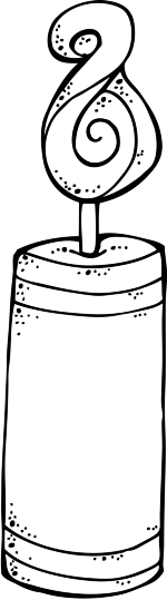 Clipart: Kleine Kuchen Und Kerzen (Farbig Und Schwarz   Weiß) - Kuchen Schwarz Weiss, Transparent background PNG HD thumbnail