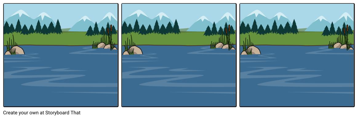 Choose How To Print This Storyboard - Lake Scene, Transparent background PNG HD thumbnail