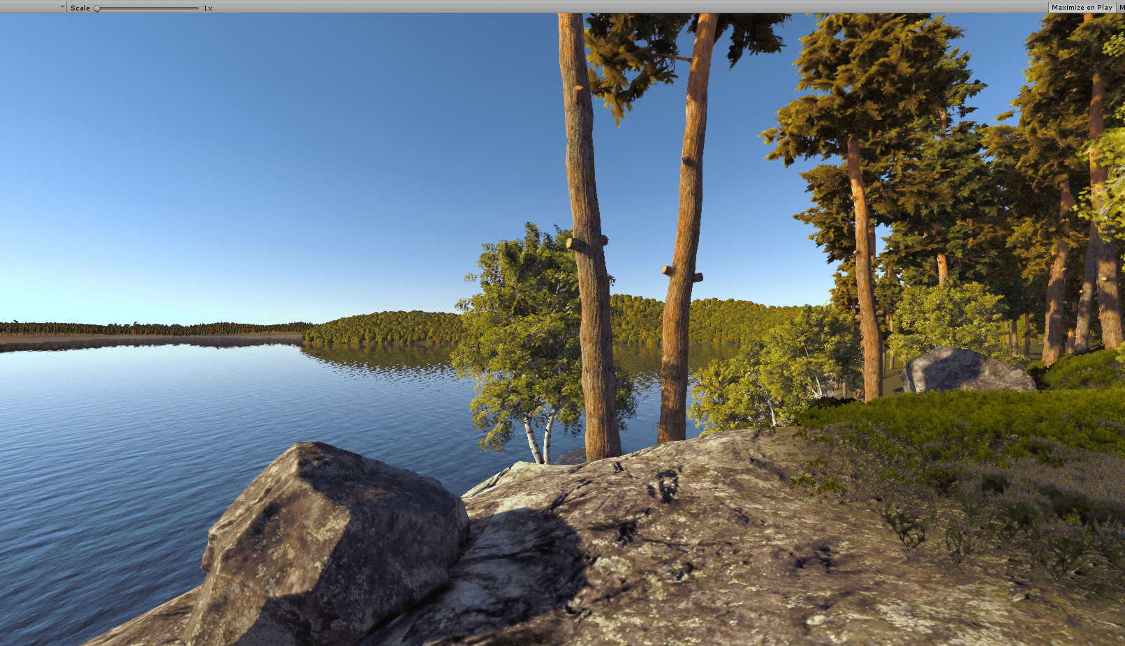 Forest_Lake_Scene_New - Lake Scene, Transparent background PNG HD thumbnail