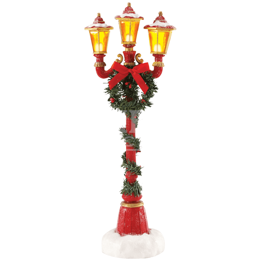 Santau0027S Lamp Post   Christmas Figurine By Possible Dreams   En 4049275 By Medieval Collectibles - Lamp Post, Transparent background PNG HD thumbnail