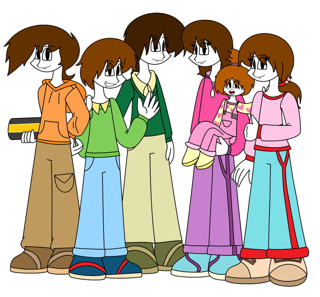 :d By Lovesdrawing721 The Large Family Humanized! :d By Lovesdrawing721 - Large Family, Transparent background PNG HD thumbnail