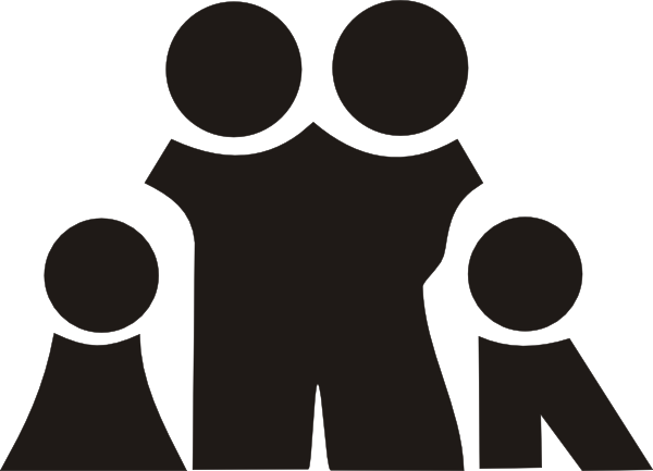 Family Black Cliparts #2721773 - Large Family, Transparent background PNG HD thumbnail
