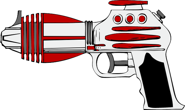 Free Vector Graphic: Laser, Gun, Weapon, Electronics   Free Image On Pixabay   29637 - Laser Gun, Transparent background PNG HD thumbnail